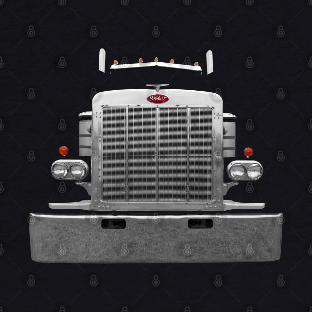 Peterbilt 1980s classic truck minimalist front by soitwouldseem